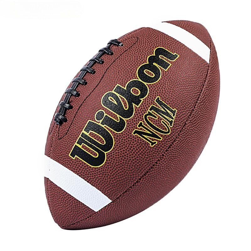 Bola de futebol americano decorativa com padrão de futebol americano, tamanhos 3, 6, 9, material para treinamento e comp