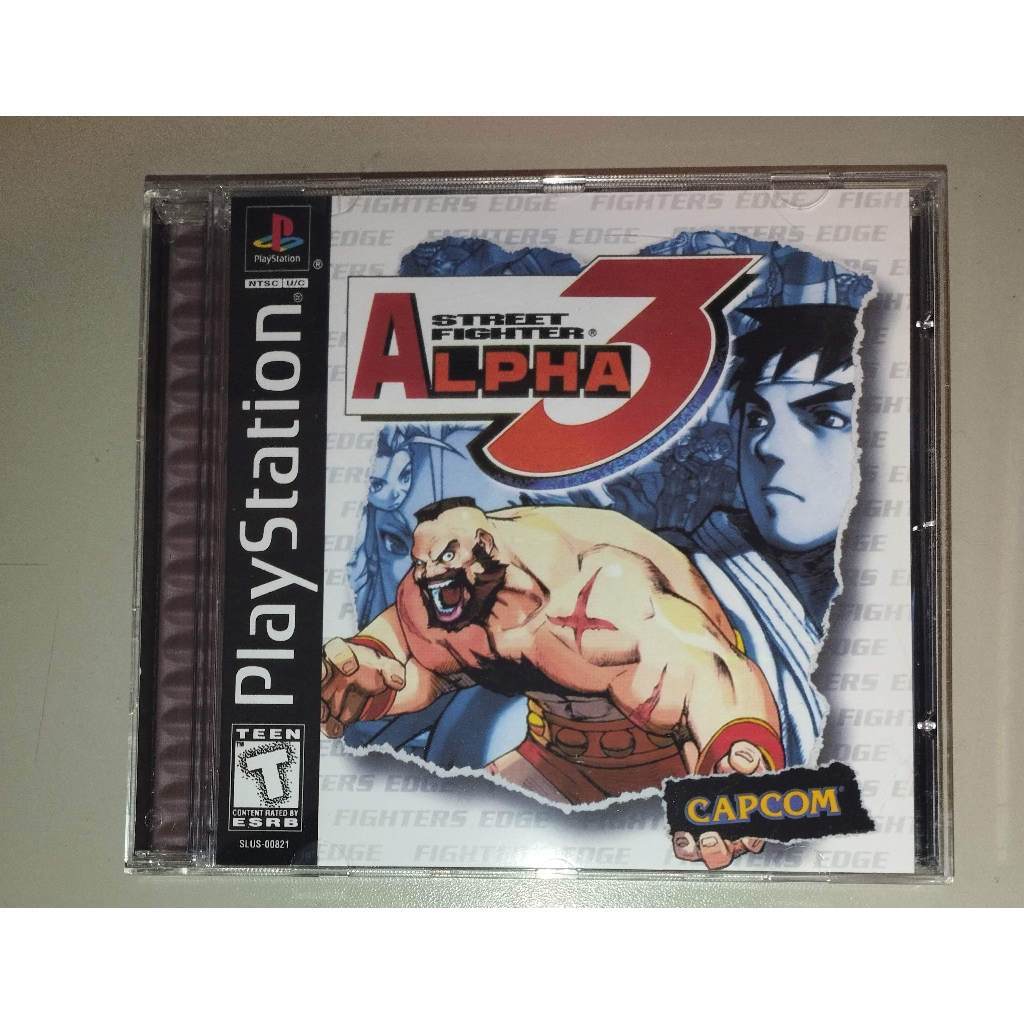 Ps1 - Street Fighter Alpha 3 Zero 3 - Mídia Preta