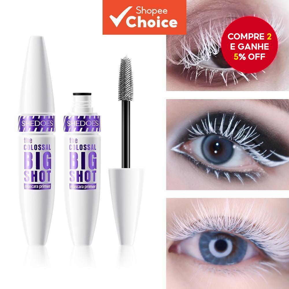 SHEDOES 4D White Mascara-Maquiagem De Fácil Remoção De Volume , Ondulação E Alongamento