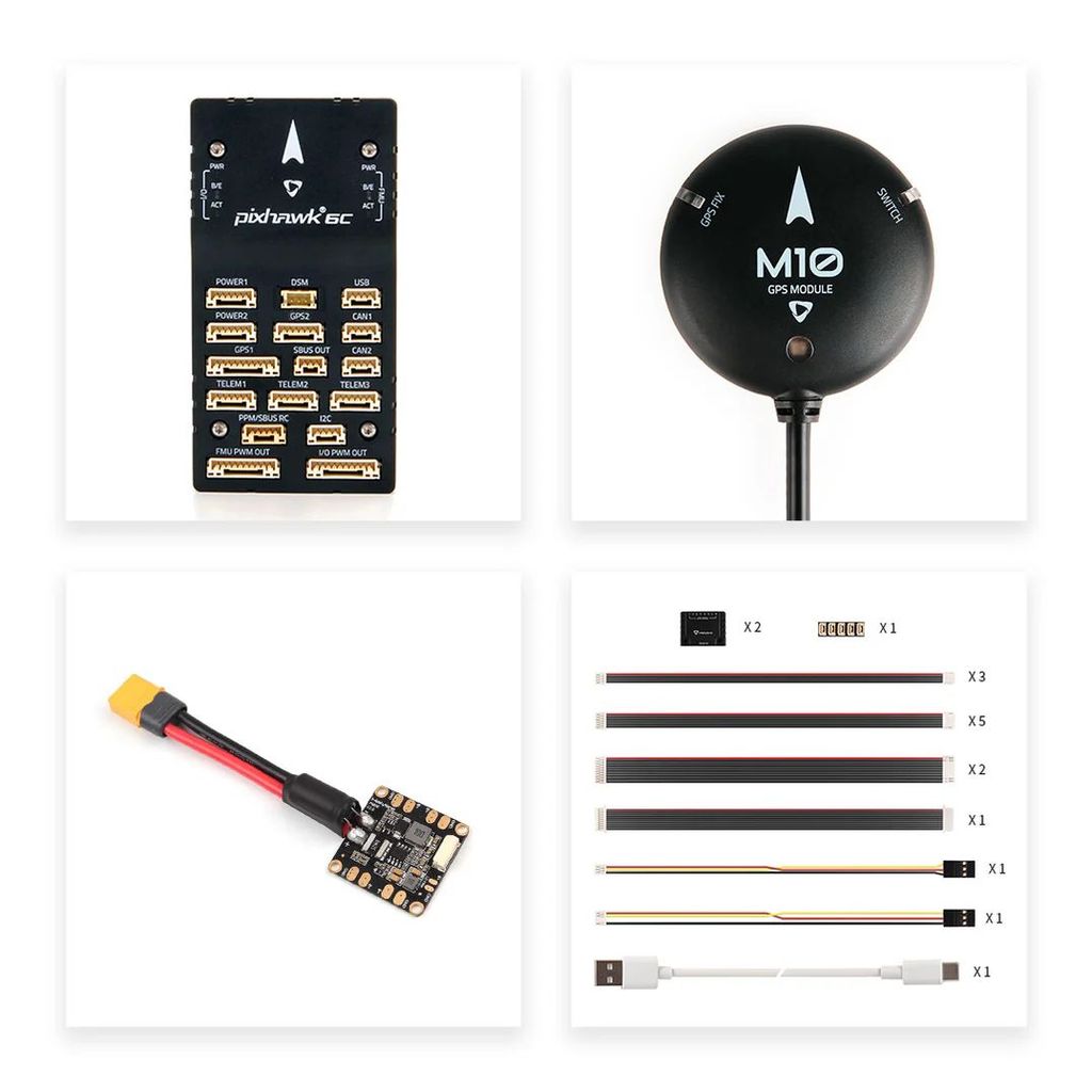 Holybro Pixhawk 6C Módulo De Controle De Vôo Componente Central De Alta Estabilidade Placa Principal Profissional Para M