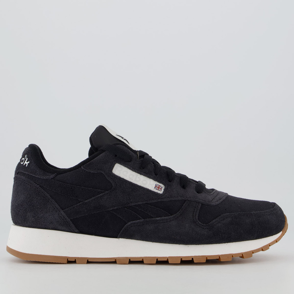 Tênis Reebok Classic Leather Preto e Bege