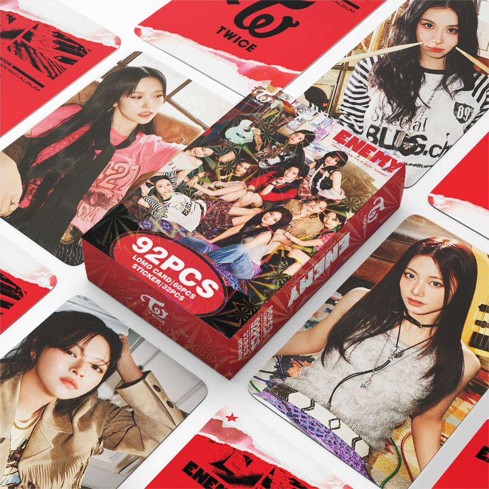 KPOP 92 peças/caixa TWICE Photocards ENEMY KPOP LOMO Card Collection Card 9KQR