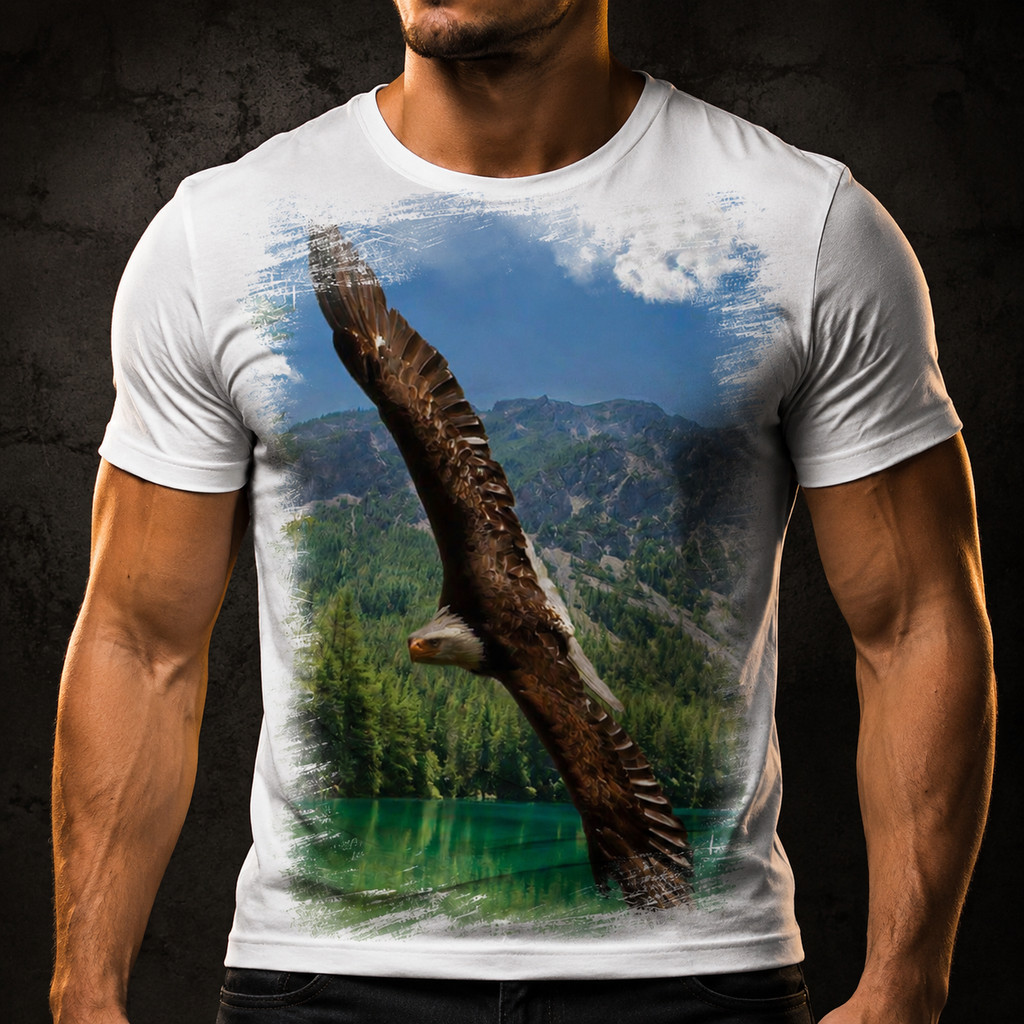 Camiseta Pássaro Ave Águia Olho 3 A