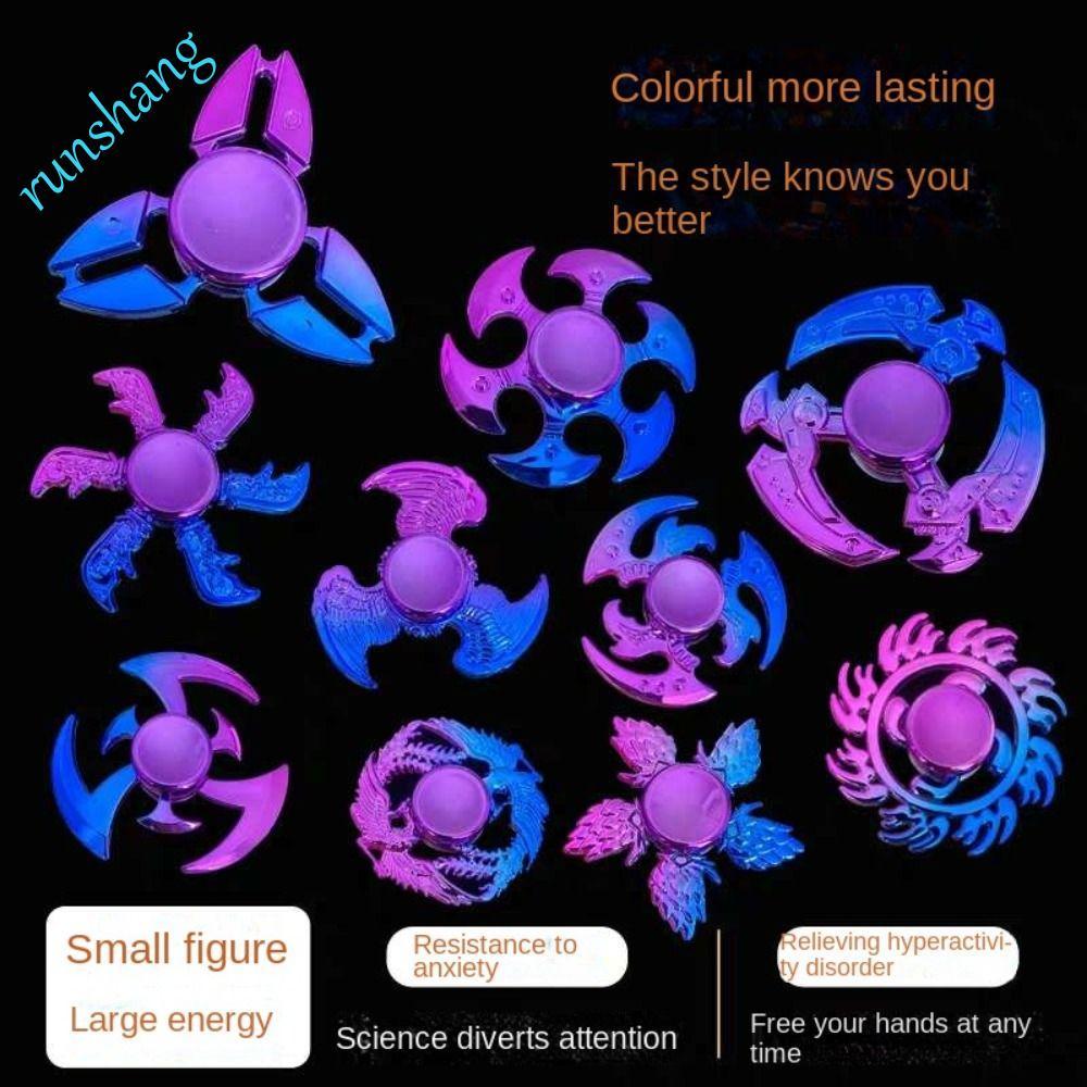 RUNSHANG Hand Spinner , Giroscópio De Ponta Do Dedo Com Asas De Dragão De Alta Velocidade , Anti Pressão-Ansiedade , Bai