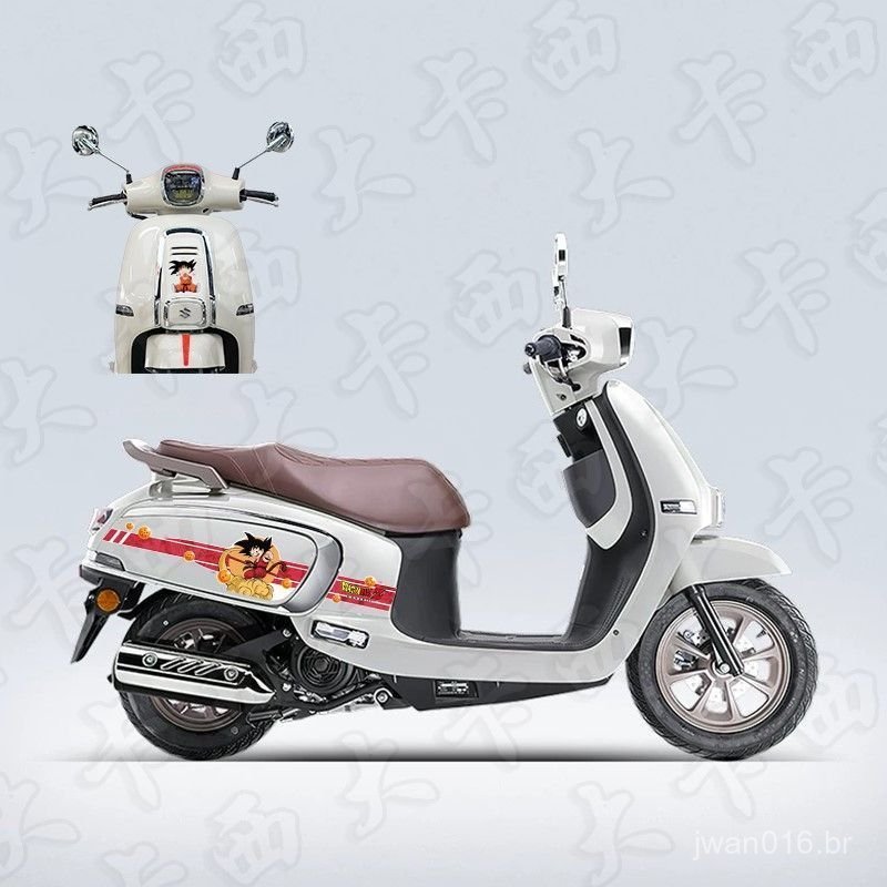 Adequado para modificação de adesivos Suzuki US125, decoração de carroceria, película de impressão para painel frontal,