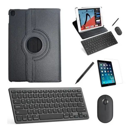Capa 360 Pret Tecl, Mou Pel Stylu P/iPad Pro 12,9 2020/2021