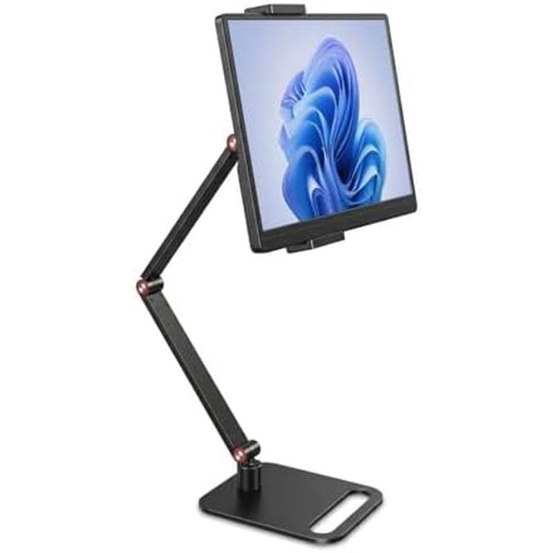 Suporte De Monitor Portátil Para Mesa , Tablet Ajustável Extra Alto (Altura Máxima De 40 Cm A 17) , Alumínio 360 ° Braço