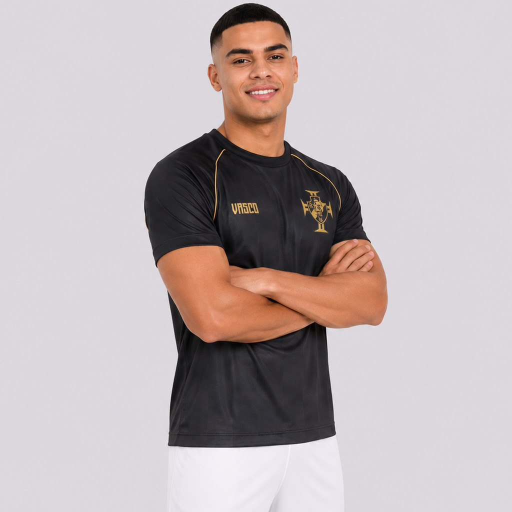 Camisa Vasco Mosaico Preta · foto 2