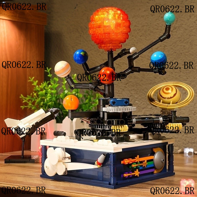 Sistema Solar Planetário Bloco De Construção Brinquedos Compatíveis LEGO Quebra-Cabeça Aniversário Das Crianças