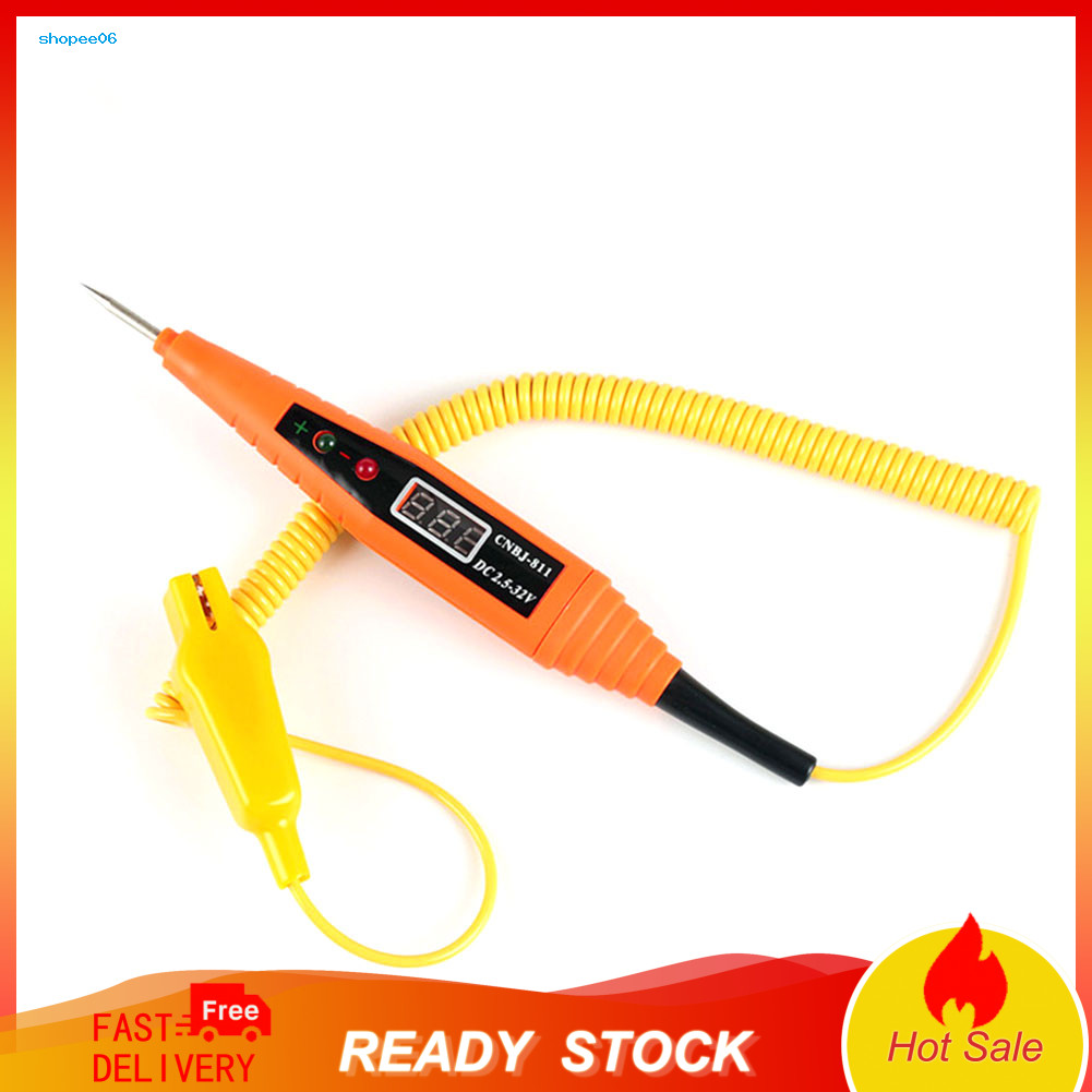 25-32V Display Digital Elétrico Carro Fusível Circuito Sonda Tester Caneta De Teste De Tensão