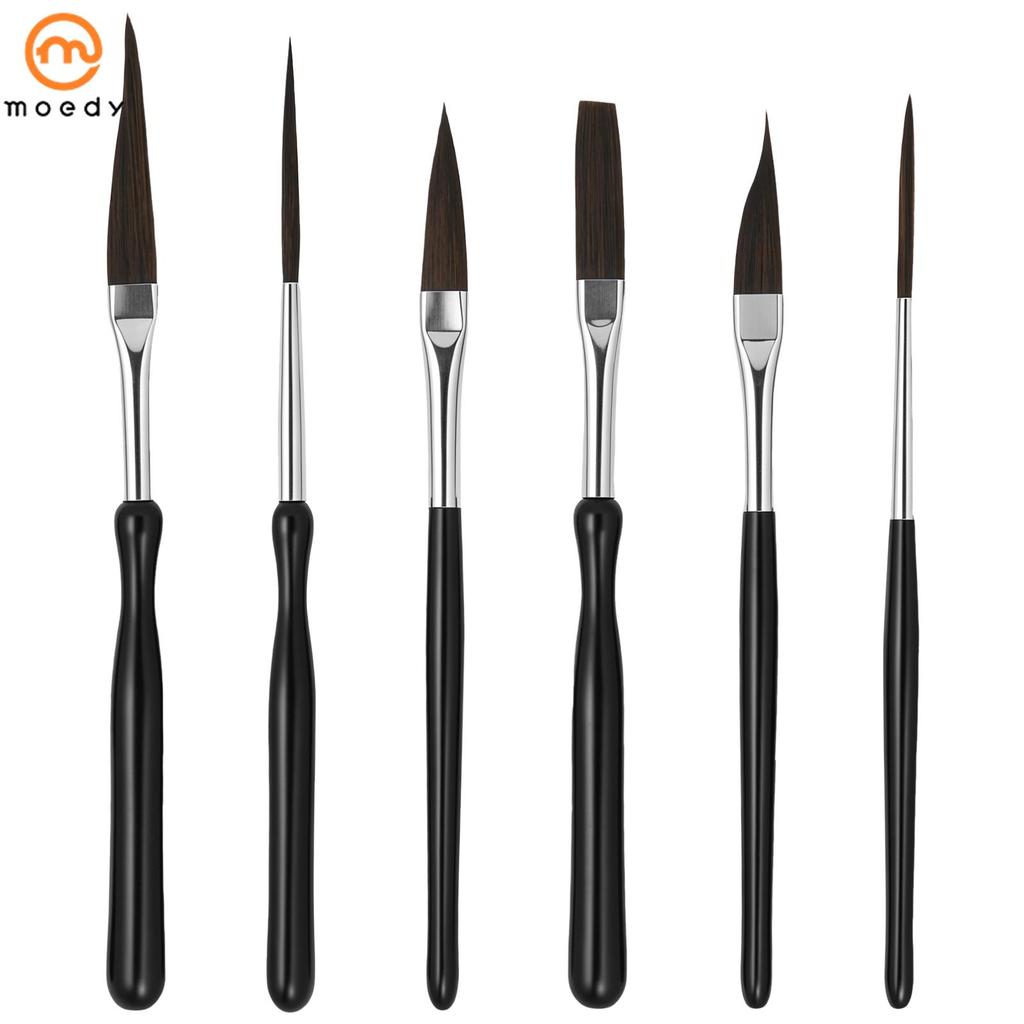 6 Pçs Starter Pinstriping Escova Kit De Alto Desempenho Striping Para Letras E Detalhamento SHOPSKC3237