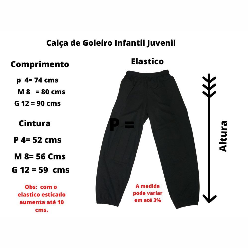 Calça Para Goleiro Infantil Juvenil Trb Acolchoada Reforçada