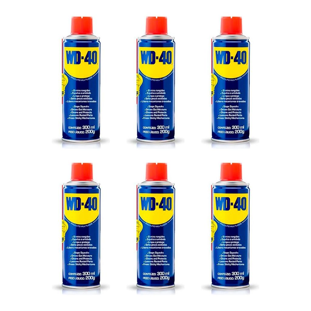 6 Desengripantes WD 40 de 300ML