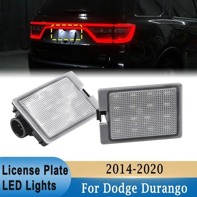 LED Luz Da Placa De Licença Amortecedor Traseiro Tag Lâmpada Para Dodge Durango 2014-2020 6000K Xenon HID Cor Branca Alt