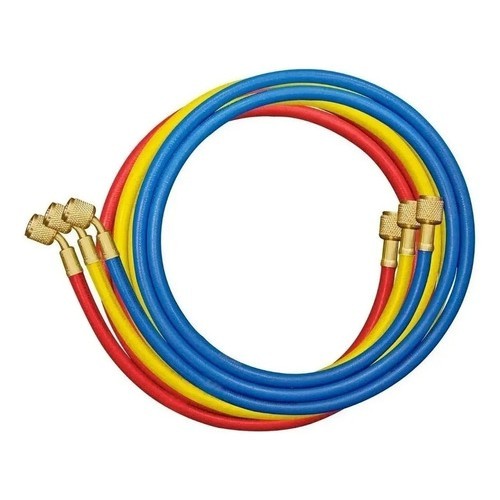 Kit Mangueiras Manifold Eos Vix 150cm 3 Peças R12 R22 R134a