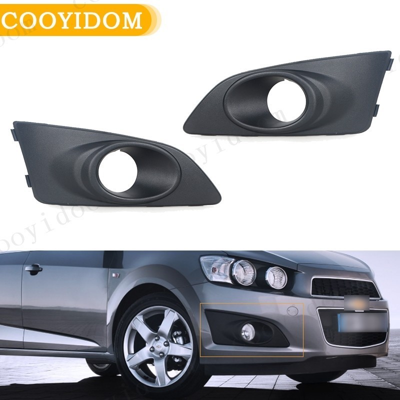 Tampa Do Farol De Nevoeiro Para Chevrolet Aveo Sonic 2011 2012 2013 2014 2015 2016 2017 BLack Att Pára-Choque Grade Nebl