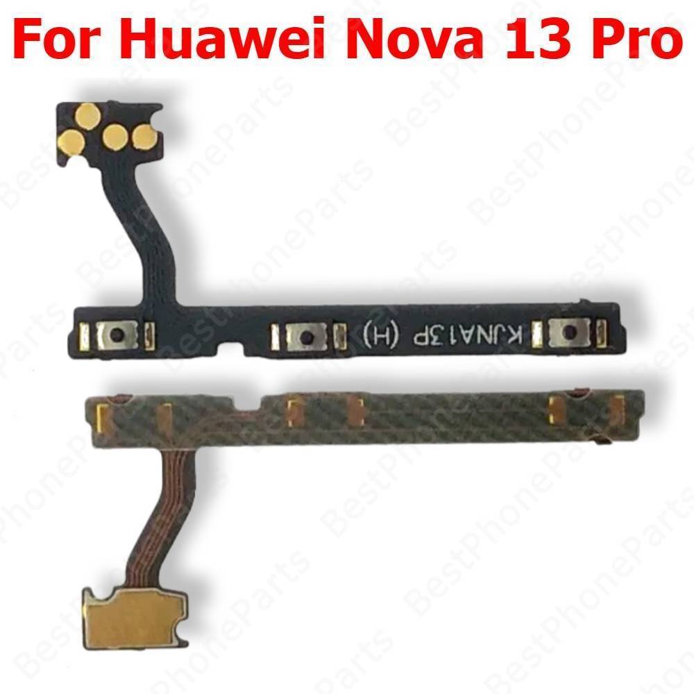 Ligar/Desligar Volume Cabo Flexível Para Huawei Nova 13 Pro Nova13 13Pro Interruptor Botão Lateral Mudo Chave Peças De R