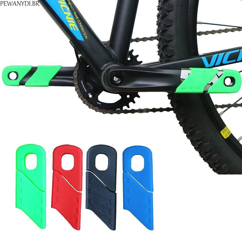 PEWANYDI Capa De Manivela Com Engrenagem Fixa Silicone Protetor Universal De Pedaleira Para Mountain Bike