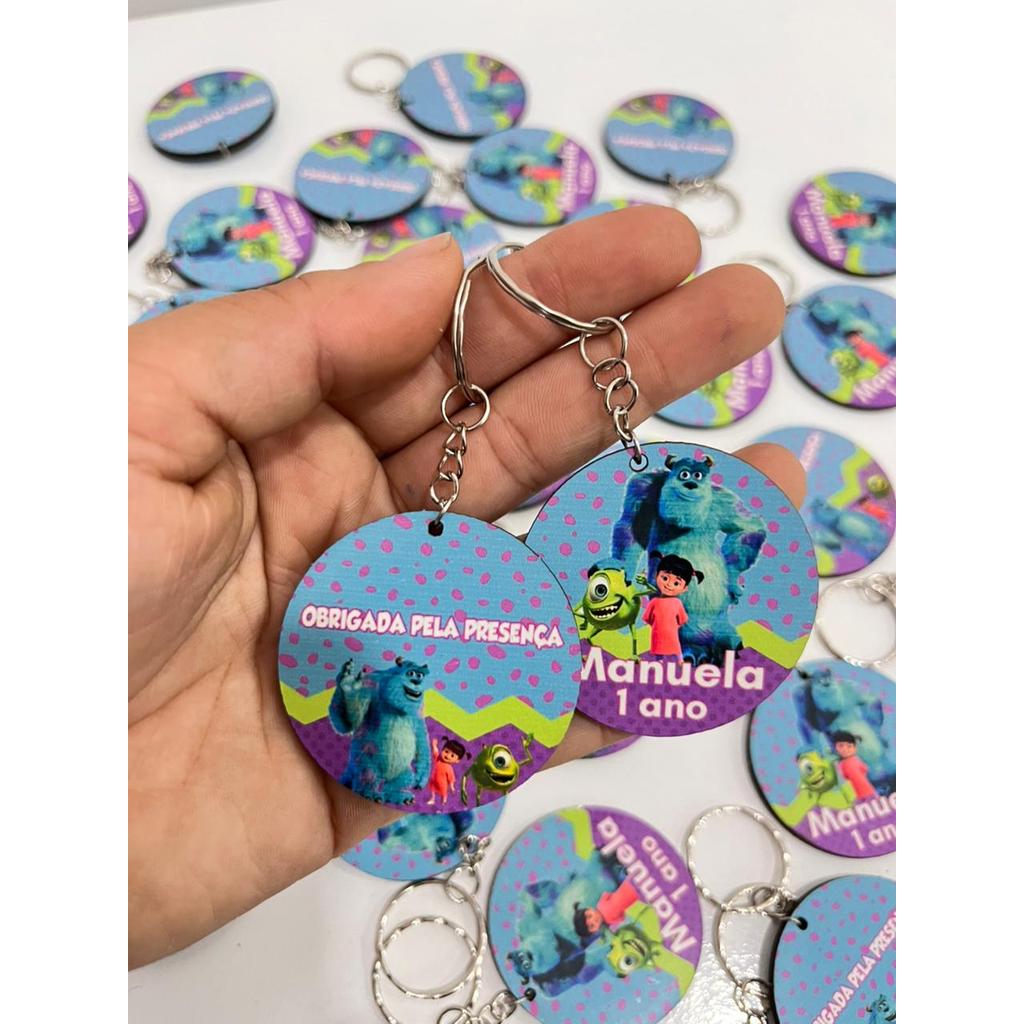 Kit Chaveiros Personalizados MDF Resinado p/ Lembrancinhas, Aniversário, Chá de Bebê, Maternidade Temas Diversos