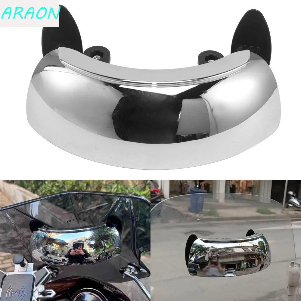 Espelho Retrovisor Para Motocicleta ARAON , Grande Angular Pára-Brisa Parabólico Transparente De 180 Graus