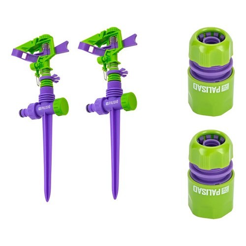 Kit 2 Irrigador Setorial Tipo Espiga +2 Conec. Mang.palisad