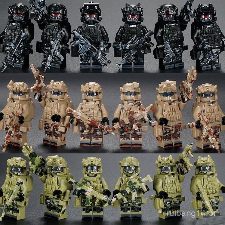 Novo Brinquedo Compatível Barato 2025, Série Militar, Figura de Ação das Forças Especiais Pantera Negra, Boneco de Bloco