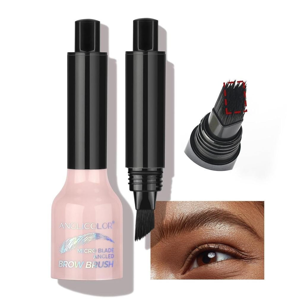 Caneta Líquida para Microblading de Sobrancelhas, Pincel de Sobrancelhas com Ponta Quadrada, Traços Semelhantes a Fios d