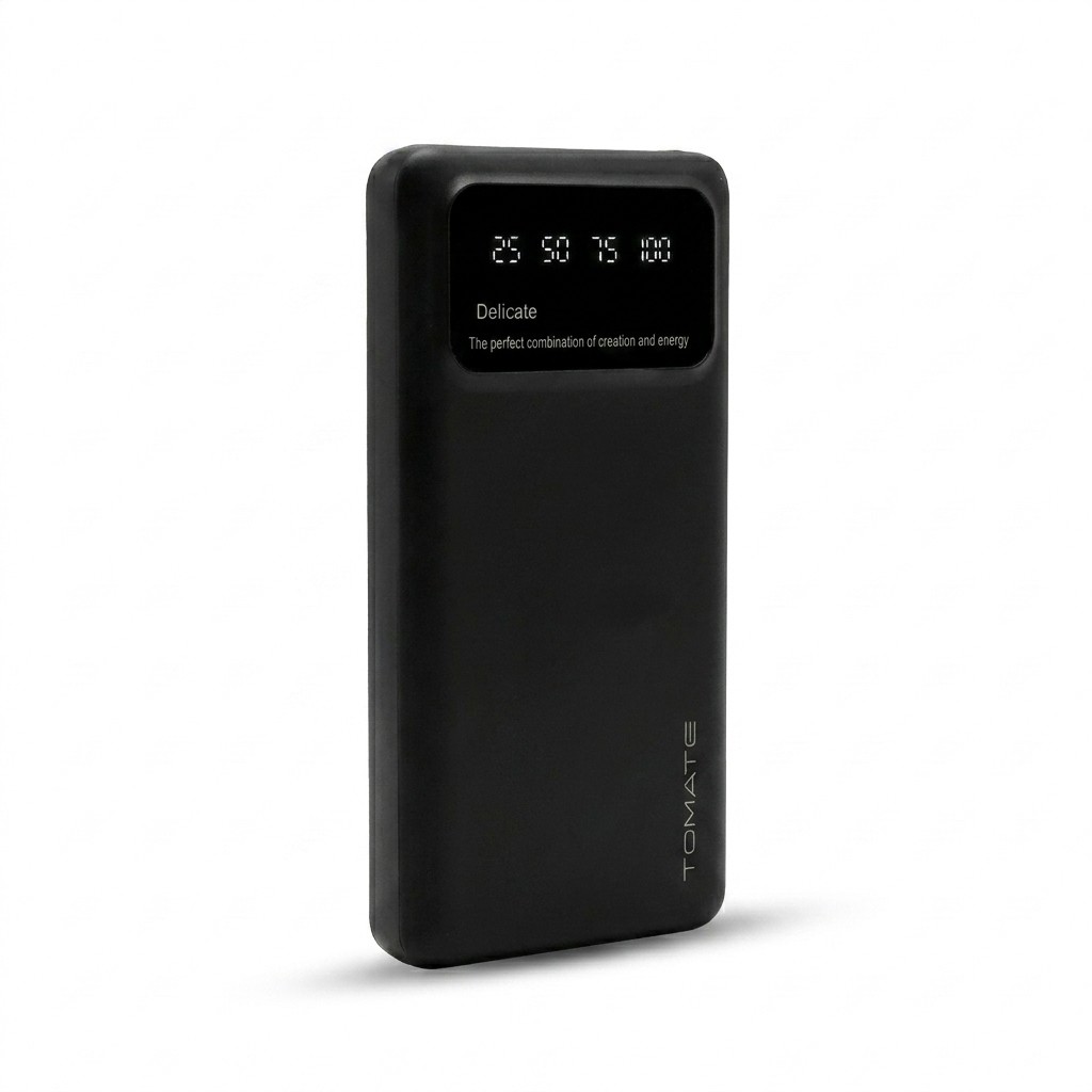 Carregador Power Bank 10000mAh Tomate 4 Cabos Bateria Portatil Universal Turbo LED Celular Tablet 5V