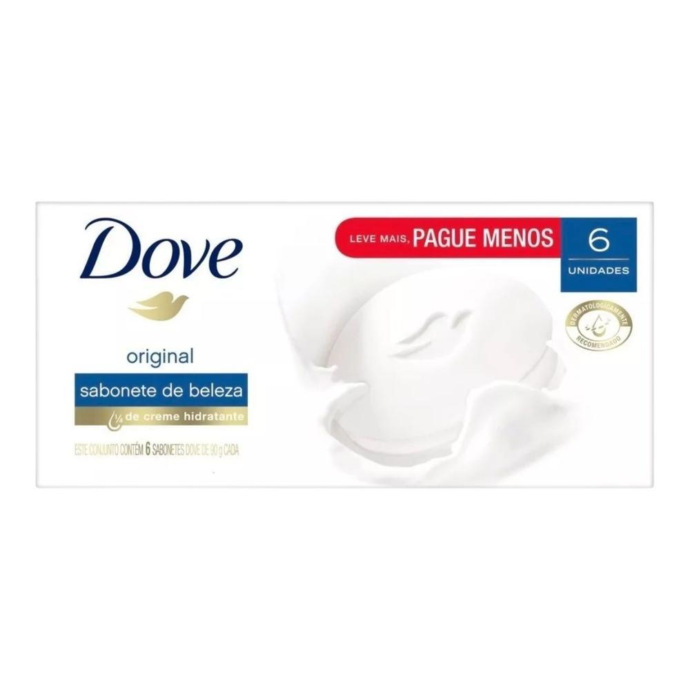 Imagem Kit Sabonete Dove Original 90g 6 Unidades
