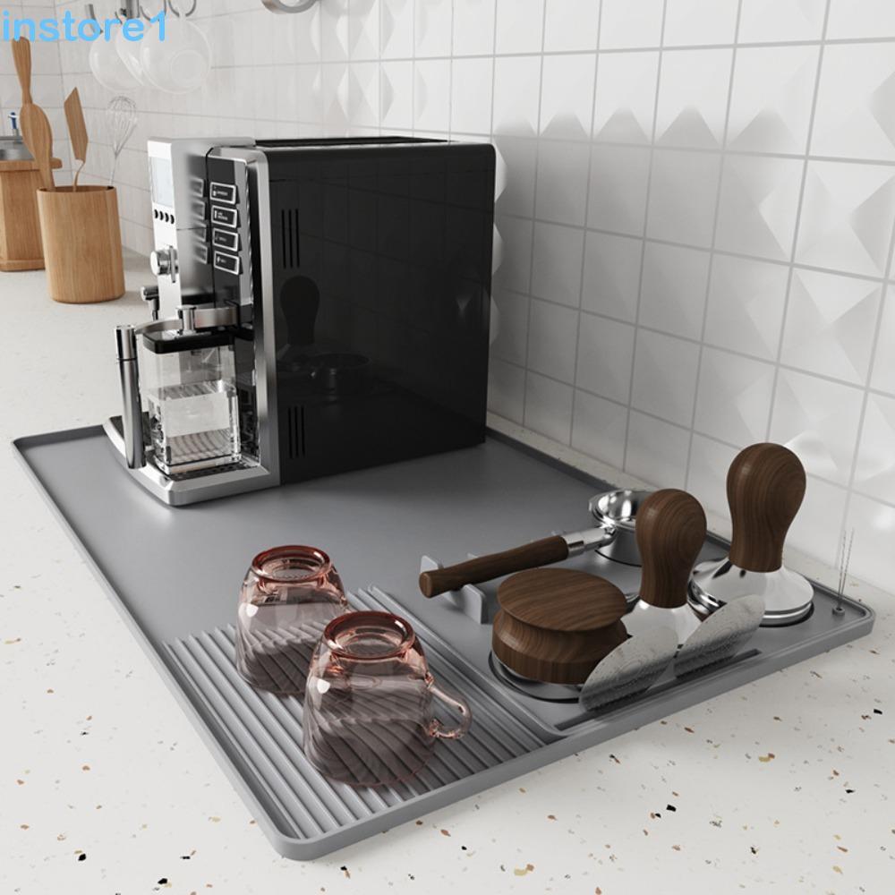 Tapete De Compactação De Café Expresso INSTORE , Com Isolamento 2 Em 1 | Silicone , Bar Antiderrapante Resistente Ao Cal