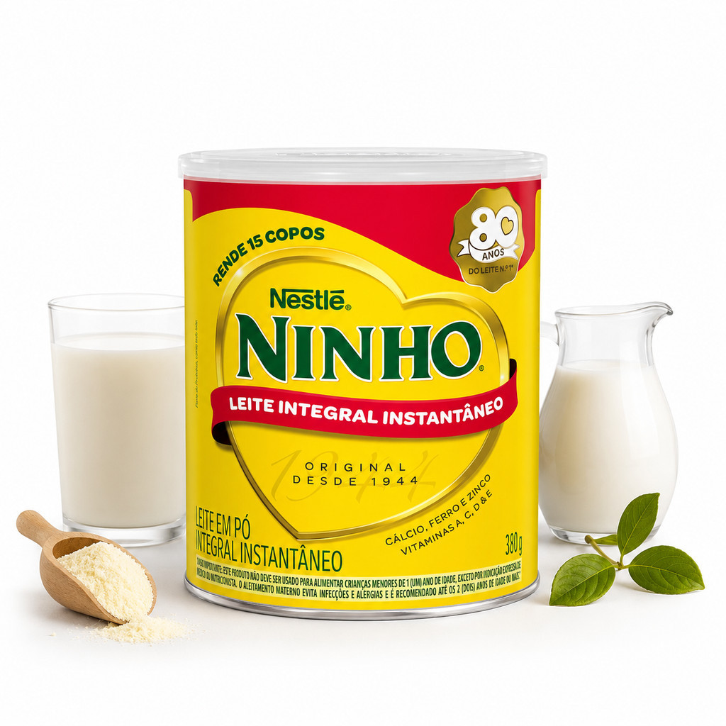 Leite em Pó Ninho Integral Instantâneo 380g Nestlé