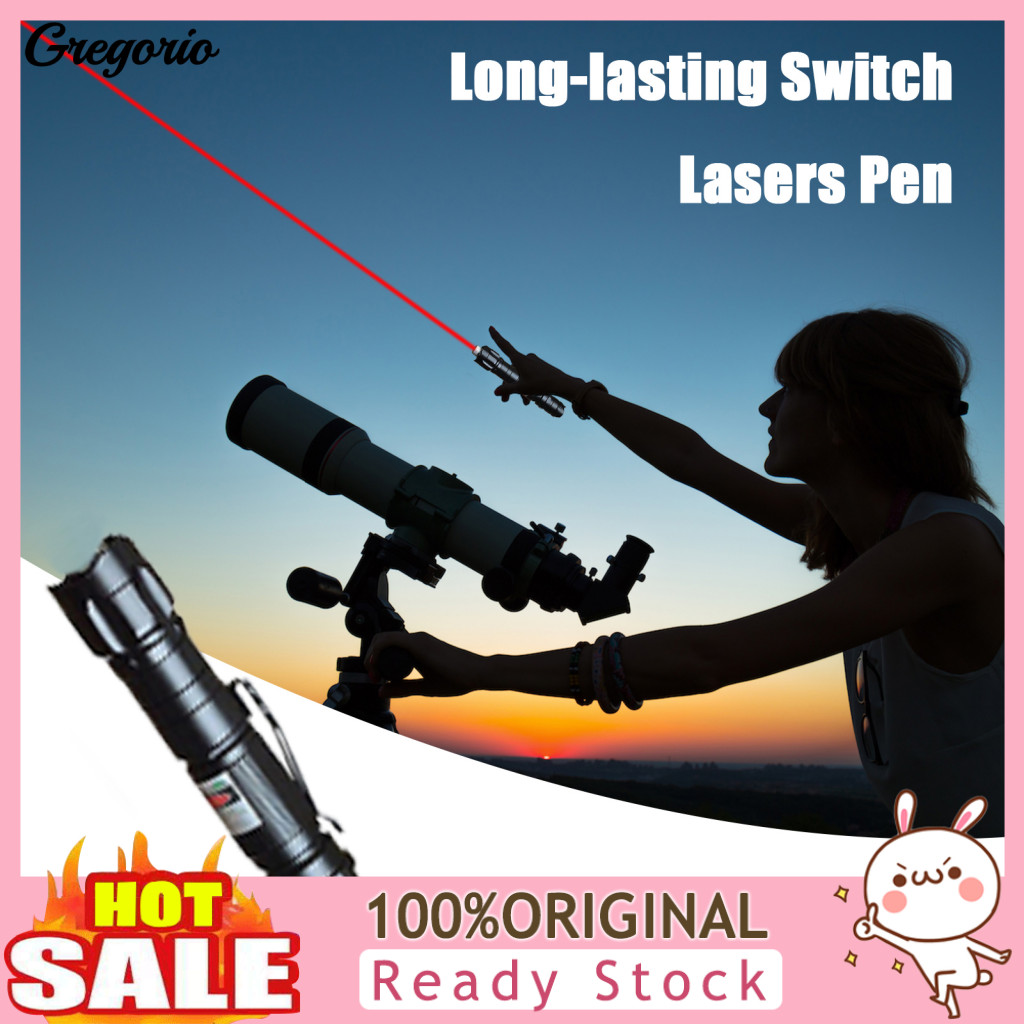 Green Lasers Flashlight External Focus Adjustment Beam High Power Laser Pointer Pen Rechargeable 18650 Battery Long Rang