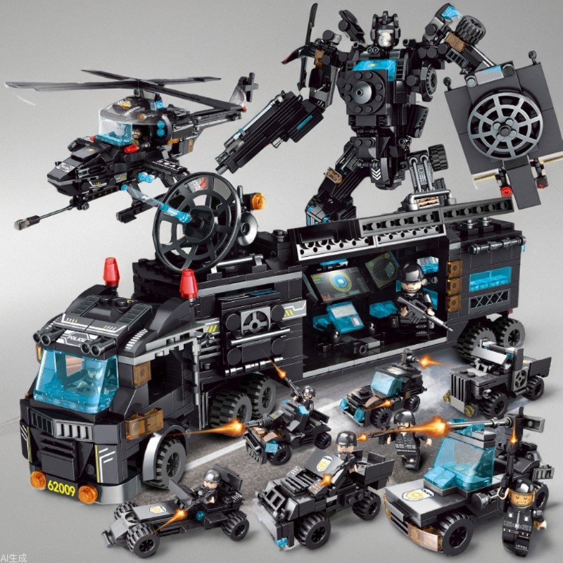 2026 Novo produto compatível com blocos de construção Lego Flying Eagle porta-aviões quebra-cabeça meninos educacionais2