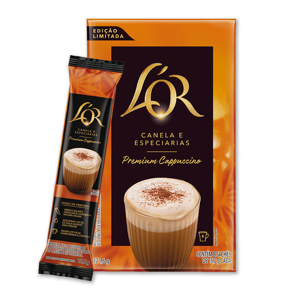 Cappuccino Canela Stick 8x15,2g Lor