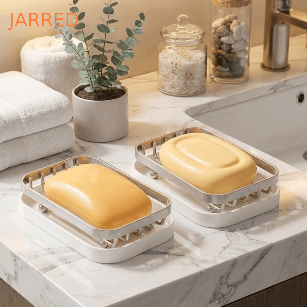 Suporte De Sabonete De Aço Inoxidável JARRED , Saboneteira De Metal Antiferrugem Com Drenagem Automática , Rack De Filtr