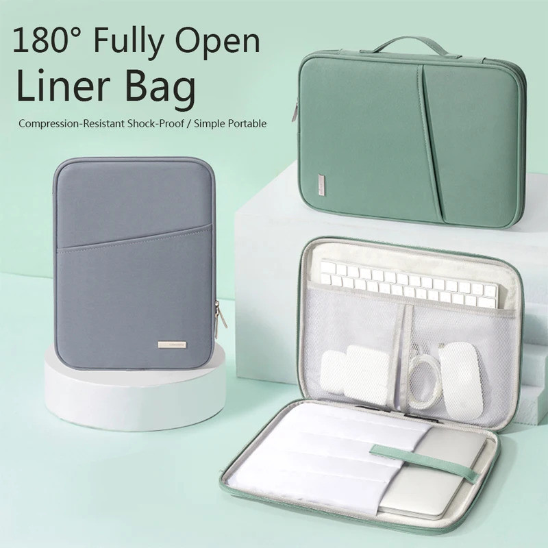 Bolsa Para Laptop 13.3 14.1 15.6 Polegadas Capa Notebook Macbook Air Pro iPad 12.9 11 10 Portátil Computador À Prova D'á