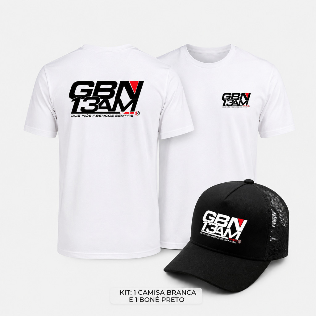 lindo kit camiseta+boné trucker telinha... GBN camisa lançamento Caminhoneiro casual caminhao presente envio rapido