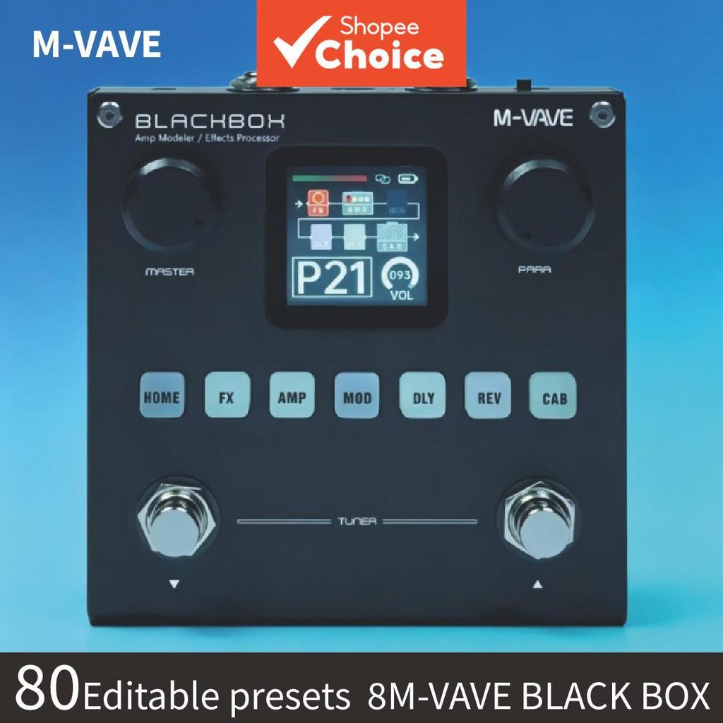 Pedaleira de Efeitos de Guitarra M-VAVE Blackbox – 80 Presets, 6 Módulos de Efeitos, Reverb, Delay, Boost e Modelador