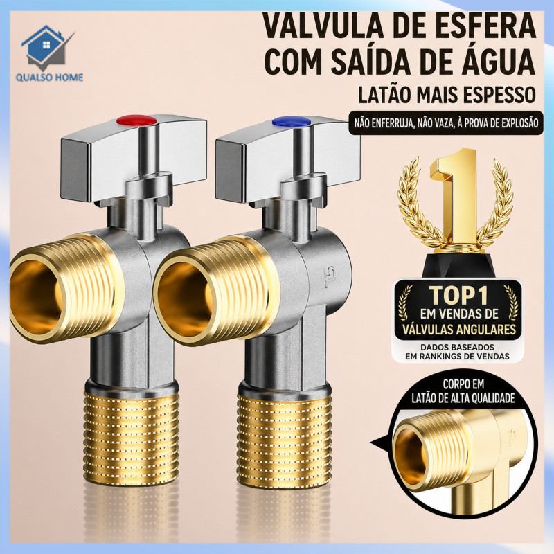 Válvula triangular de cobre, núcleo de esfera, abertura completa, válvula de esfera de grande fluxo, aquecedor de água a