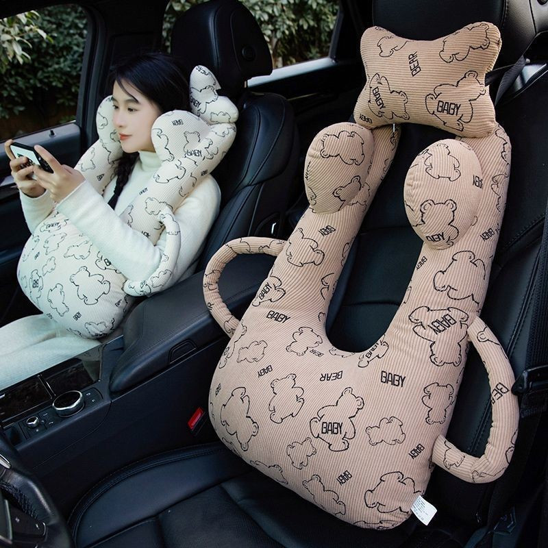 Almofada para bebê no carro, acessório de alta qualidade para dormir em carro, almofada para cinto de segurança no banco
