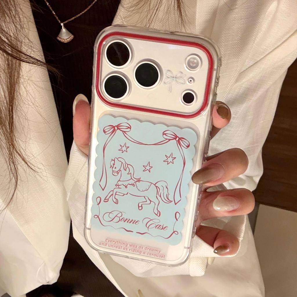 Capa Horse [Moqi Casing] Bow Case hp Infinix Smart 20 Note 60 Pro Hot 50I 50 4G 40I 40 Hot 60I 60 9 8 Smart 10 Plus 60 P