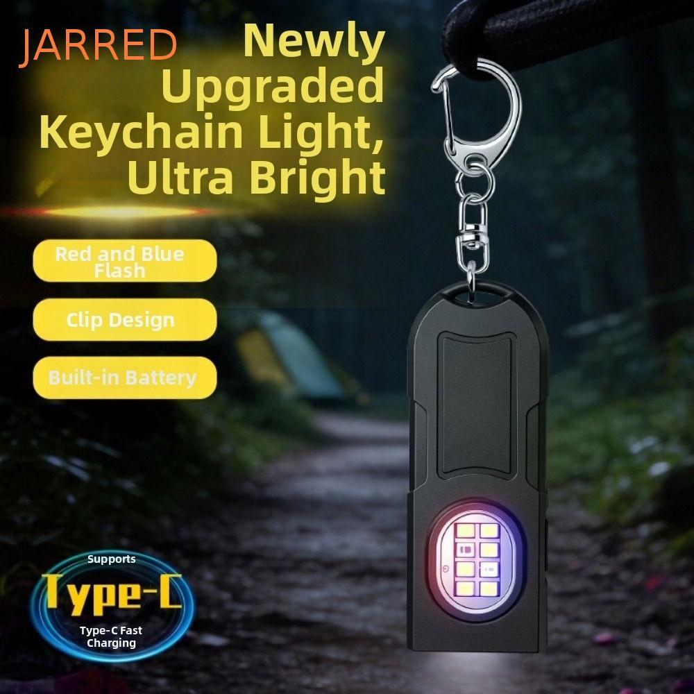 Lanterna De Chaveiro LED JARRED , Com Braçadeira Traseira À Prova D'água Mini Luz , Lâmpada De Tocha Portátil