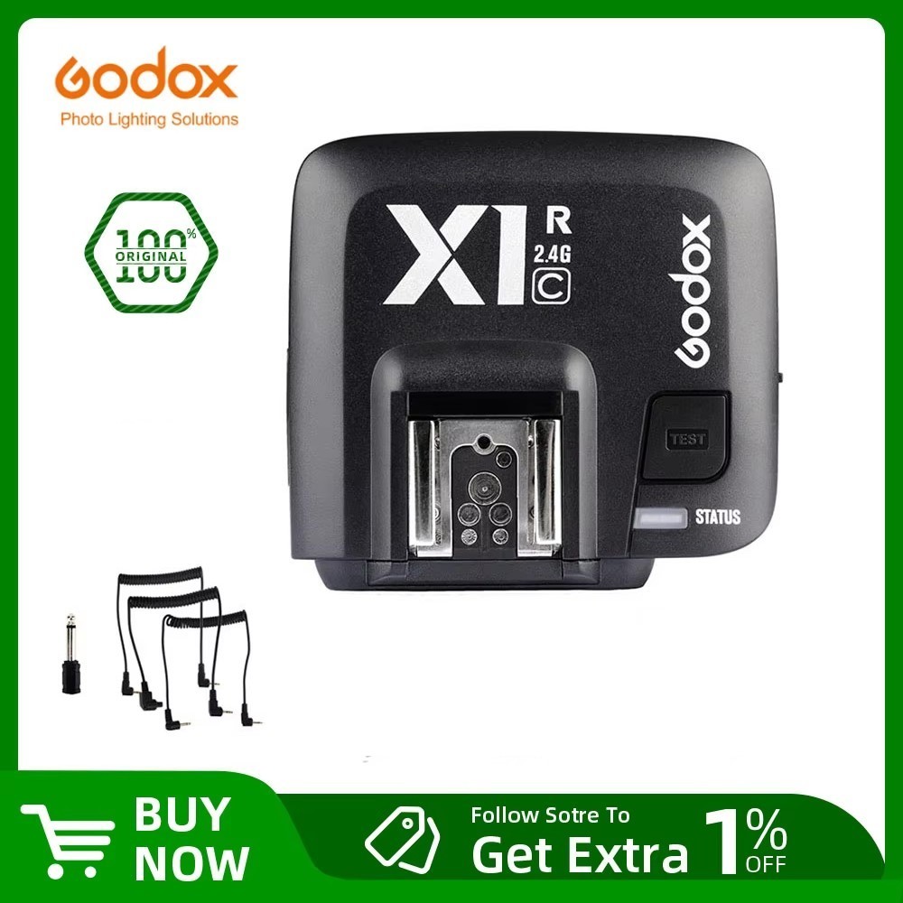 Godox X1R TTL 2.4G Sem Fio X1R-C N S Receptor Compatível Com X1T/XPRO Para Câmeras Canon Nikon Sony Series