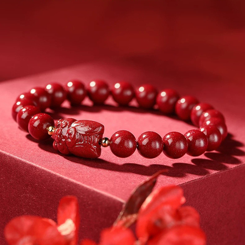Cinnabar roxo ouro areia dourada cigarra pulseira Blockbuster masculino feminino baixo conteúdo cinábrio pulseira presen