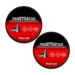 Kit 2 Chumbinho Penetrator Cal 5.5mm .22 125un 0,95g 14,66gr - Dispropil'''