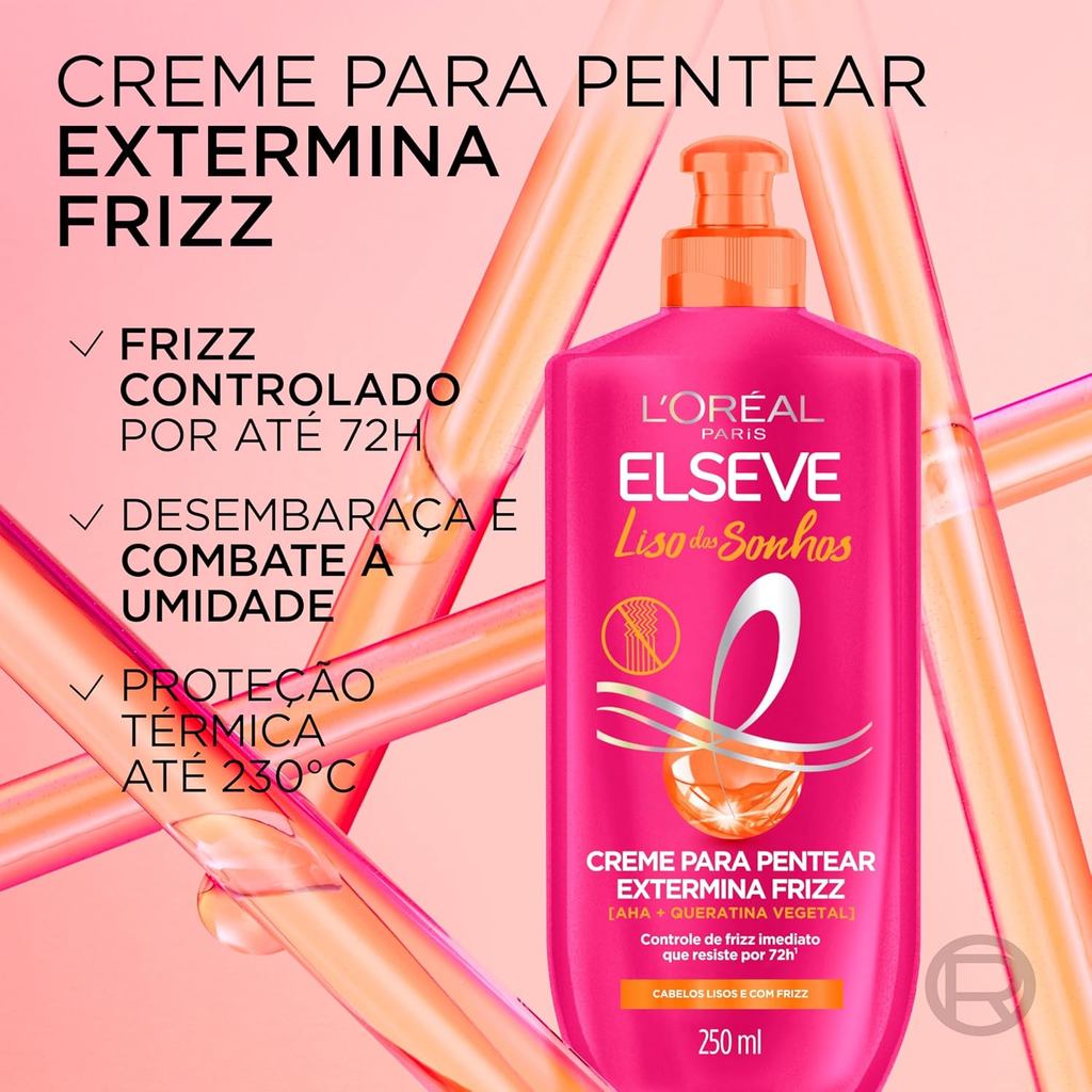 Creme Para Pentear L'Oréal Paris Elseve Liso dos Sonhos 250ml — imagem 2 de 2