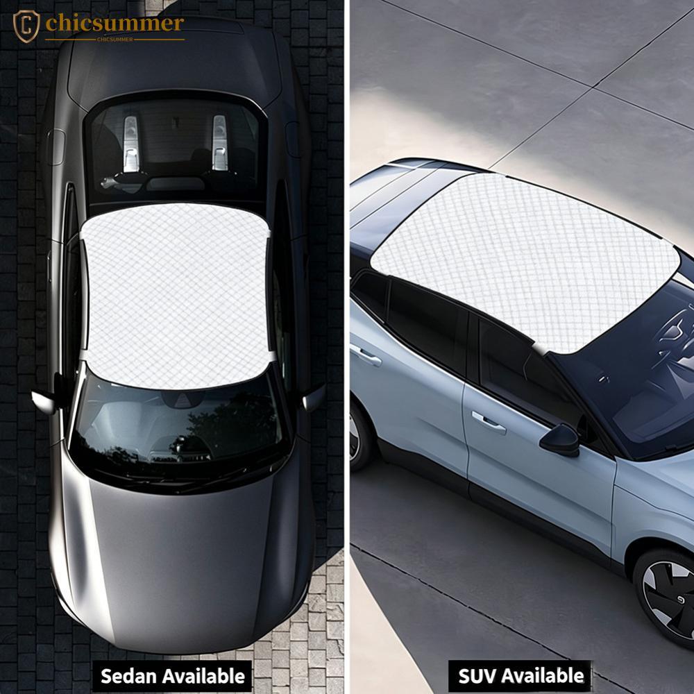 CHICSUMMER Guarda-Sol Engrossado Para Teto De Carro , Cobertura De Neve , Protetor Anticongelante Vidro Panorâmico , Pro