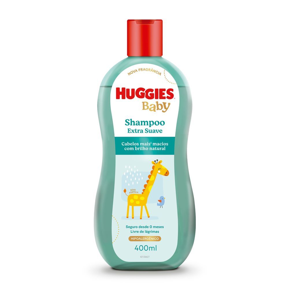 Shampoo Huggies Extra Suave para bebê 400ml