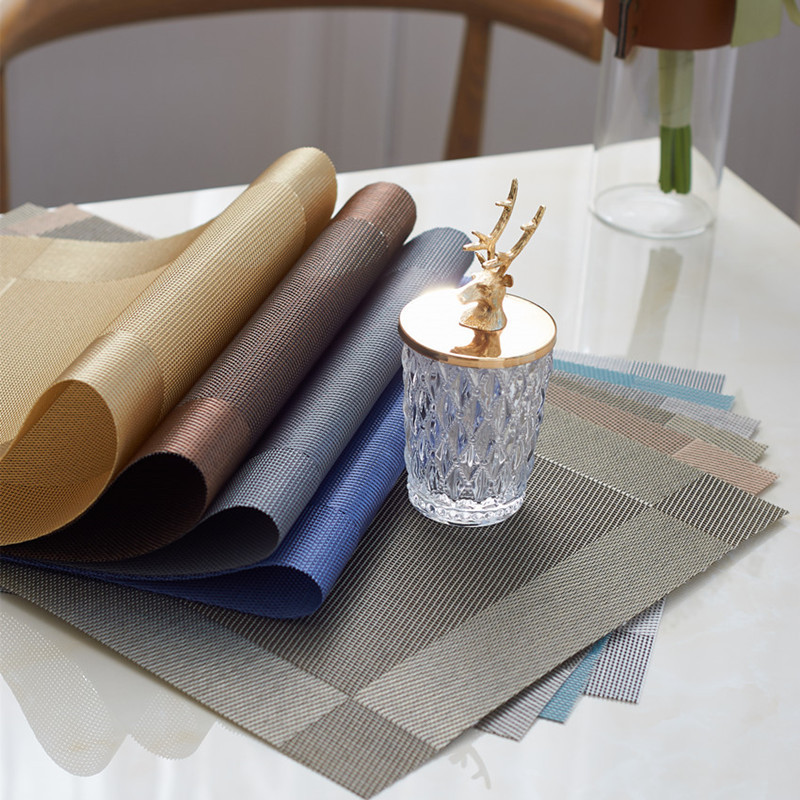 30*45cm placemat Cross-Border Teslin tapete de mesa à prova dwaterproof água pvc tapete de isolamento quadro Diagonal oc