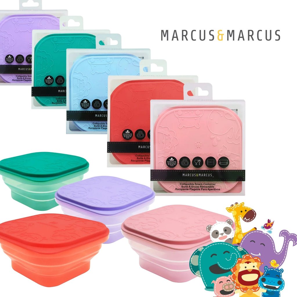 Pote para refeição sanfonado com tampa 400ml - Marcus e Marcus